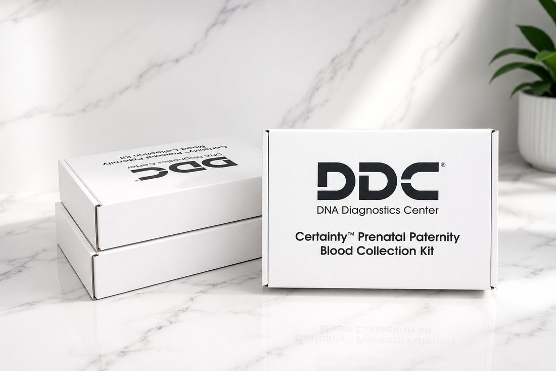 Kit real DDC Certainty Prenatal Paternity Blood Collection Kit