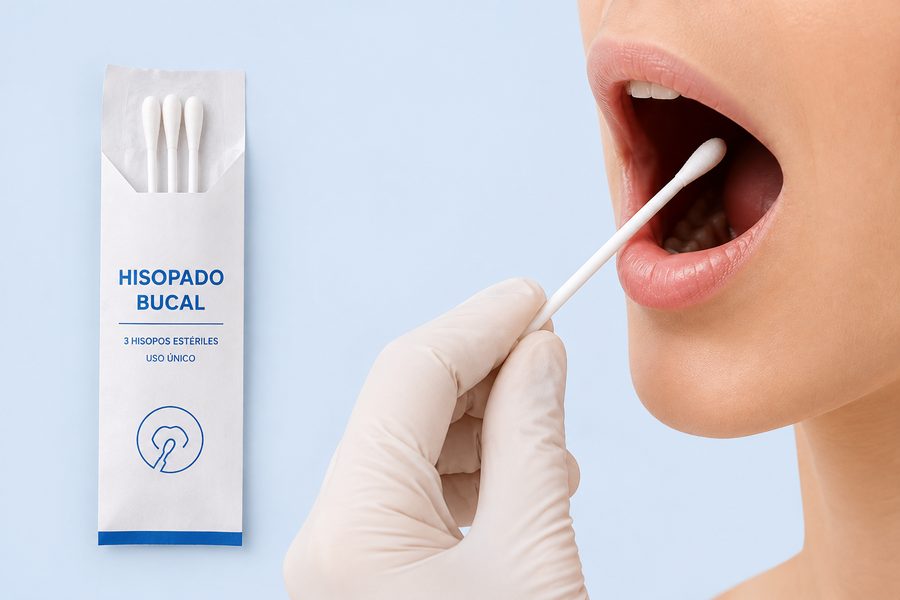 Kit de hisopado bucal y toma de muestra