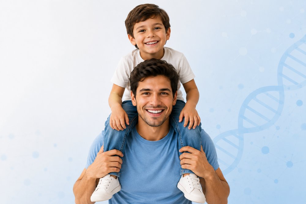 Padre e hijo — prueba de paternidad